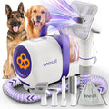 oneisall Dog Grooming Vacuum Kits: 15000Pa Shedding Brush with Grooming Tools, 3 Suction Low Noise, Pet Grooming Vacuum for Thick and Undercoat, 1.5L Dust Cup Dog Hair Vacuum, Home Cleaning, LM5