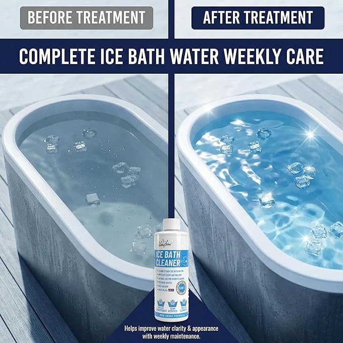 5in1 Weekly Cold Plunge Water Treatment - Cold Plunge Cleaner, Ice Bath Cleaner, Water Stabilizer For Cold Plunge Ice Pod, Clarifier Softener, Cold Plunge Accessories, Ice Bath Accessories