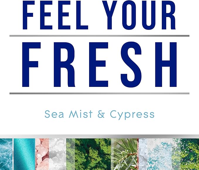 Glade Air Freshener Room Spray, Sea Mist & Cypress, Odor Fighting to Deliver Long Lasting Freshness, 8 Oz, 6 Count