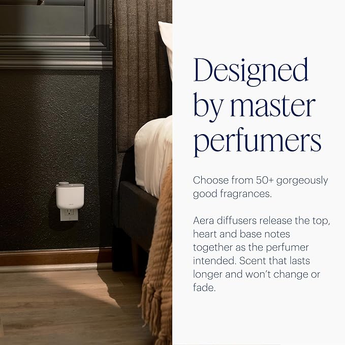 Aera Mini Essential Oil Fragrance Diffuser + Citrus Scent Bundle for Small Rooms (100–500 Sq Ft), Alexa Compatible + App Controlled Aromatherapy Smart Waterless Diffuser – Hypoallergenic & Pet Safe