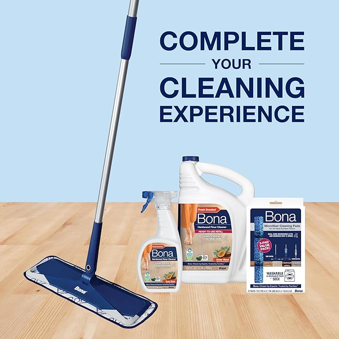 Bona Hardwood Floor Cleaner Spray - 32 fl oz - Cedar Wood Scent - Refillable - Residue-Free Floor Cleaning Solution for Wood Floors