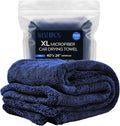 WEST BROS XL Car Drying Towel, 1300 GSM Professional Car Towel with Double Twisted Loop, Car Drying Towels Extra Large Super Absorbent, Microfiber Drying Towels for Cars, Trucks, SUVs - 40"x24", Navy