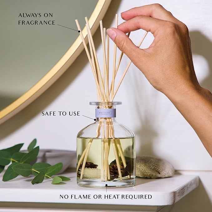 Benevolence LA Pacific Driftwood Gift Box | Candle, Room Spray & Reed Diffuser | Eucalyptus, Fig & Sandalwood | Coastal Home Fragrance | Ready for Gifting | Gift Set for Women