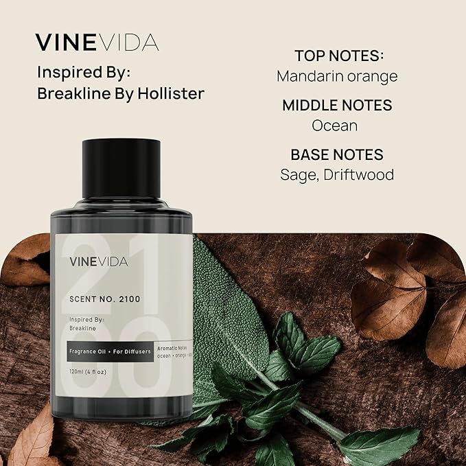 VINEVIDA Gentelmen's Collection (Pack of 4) - Diffuser Fragrance Oil Set - Cold Air Diffuser Oil