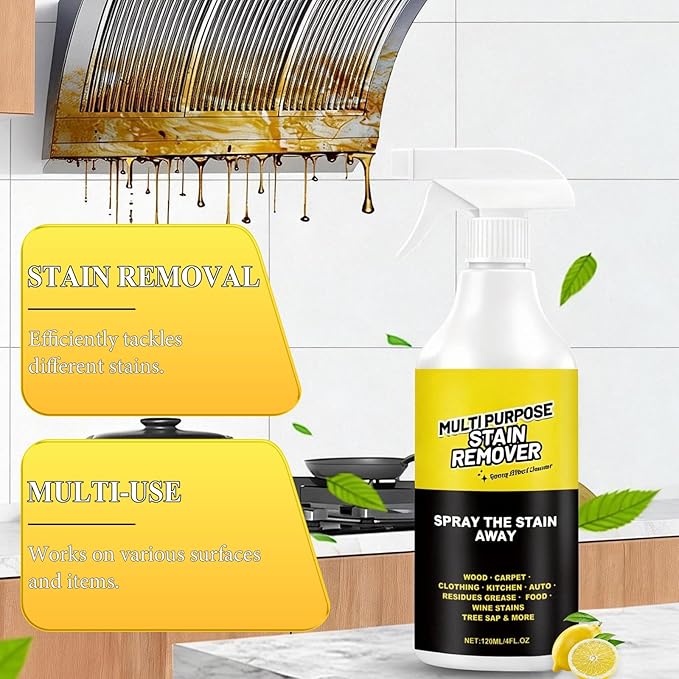 MISNINE 2PCS Multi Purpose Stain Remover, Foam Cleaner Spray, A powerful cleaner for kitchens, Fast Acting Cleaner for Kitchen Countertops, Floors, Toilets, Cars
