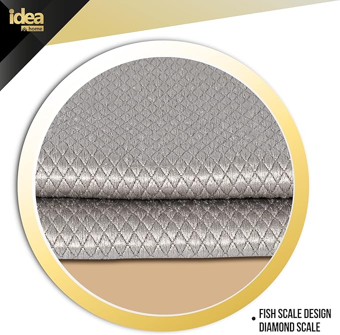 Idea Home Premium Fish Scale Microfiber Cloth – Ultra-Clear, Lint-Free & Streak-Free Shine for Wine Glasses, Crystal & Delicate Surfaces – Large 16×24 in (2 Pack)