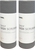 Jumuk Supplies Daily Dish Scrubber Sheet Non-Scratch Household Disposable Cleaning Sponges | Recyclable, Eco-Friendly & Perfect for Kitchen, Home Cleaning and Outdoor Use (2, Grey)