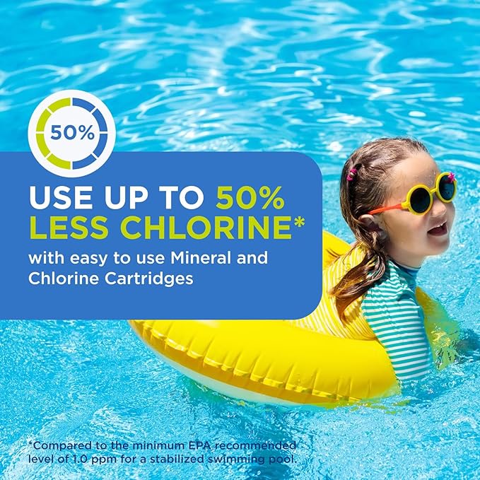 FROG Replacement Chlorine Cartridges for use with Flippin’ FROG Floating Sanitizer System - Prefilled Cartridges Support Easy Pool Maintenance and Cleaner & Clearer Water - 2 Pack