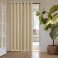 ChrisDowa Room Divider Curtain 84 Inches Long, Wide Blackout Sliding Door Curtain for Bedroom, Room Darkening Privacy Window Drape for Patio Door (1 Panel Set, Biscotti Beige, 100 x 84 Inch)