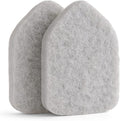Moku Home Replacement Scrubber Refill for Moku Home Extendable Tub Tile Shower Brush for Cleaning Non-Scratch (2X Scrubber Sponge Gray)