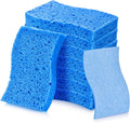 Wsivoiv 8 PCS Dish Sponges Kitchen, Premium Blue Dish Washing Kitchen Sponge, Compressed Cleaning Sponges for Cleaning Kitchen and Bathroom, Non Scratch Scrub Sponge, Cleans Quickly and Well