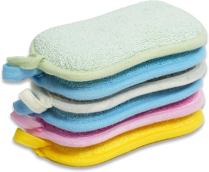 Kitchen Sponge,Dish Sponge,Scrub Sponges Cleaning Supplies,Sponges for Dishes Stainless Steel Wire to Remove Stubborn Stains,Durable Thickening 6-Pack