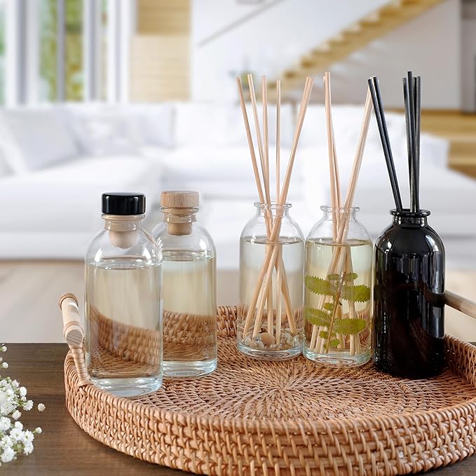 Urban Naturals Satsuma Tangerine Reed Diffuser Refill Set | Includes a Free Set of Reed Sticks! 4 oz | Long Lasting Room Scent | Great Home Gift Idea