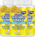 Bodhi Dog Natural Carpet Deodorizer Powder - Dry Pet Smell Eliminator & Urine Odor Remover - Loosens Fur & Dirt - Plant-Based Room Freshener for Vacuuming Home with Pets - Fresh Laundry (Pack of 3)