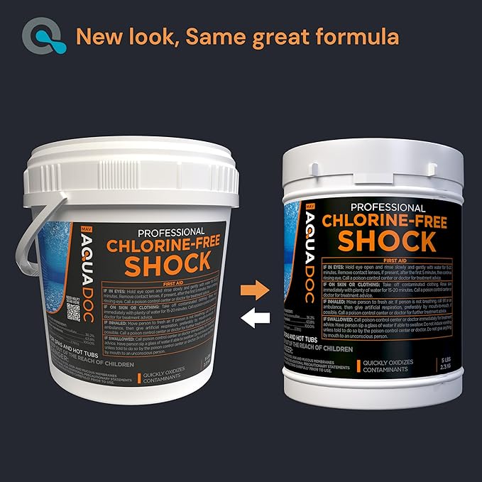 Aquadoc Non-Chlorine Spa Shock for Hot Tub - Chlorine Free Treatment & Enhanced Shock to Assist Bromine - Suitable Oxidizer - 5lbs