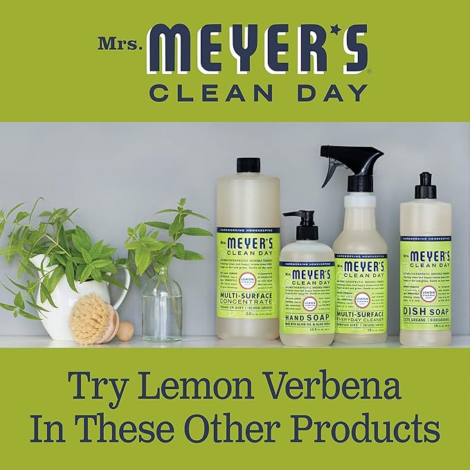 Mrs. MEYER'S CLEAN DAY Probiotic Multi-Surface Concentrate Cleaner, Lemon Verbena, Cleans Crevices And Tough Stains, 32 Fl Oz