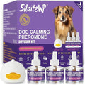 Calming Pheromone Diffuser for Dogs, 1 Diffuser 3 Refills, Relieves Separation Anxiety, Stress, Barking, and Chewing Calming Relaxation (1)