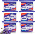Vacplus Moisture Absorbers 6 Pack, Portable Humidity Absorber Boxes for Your Bathroom, Closet & Car, Dehumidifier with Lavender Fragrance, 10.5 Oz