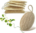 HONSVA Loofah Natural Kitchen Sponge (5 Pcs), No Scratch Scrubber for Dish Cleaning, 100% Plant Based Vegetable Scrubber, Zero Waste and Eco Friendly Sponge for Kitchen (3 Pcs Oval+2 Pcs Rectangular)