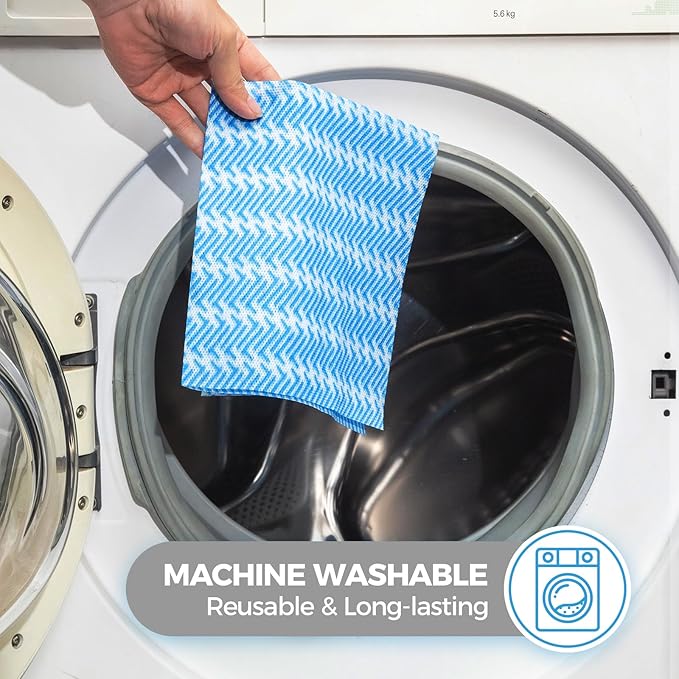 UKEENOR Disposable Cleaning Cloths Dry Handi Wipes Reusable Dish Cloths Multi Use Reusable Cleaning Towels,Machine Washable J Cloth,Heavy Duty Handy Wipes 13.7" X 15.7" 40 Count