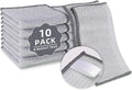 PIPUHA 10 Pack Stainless Steel Scrubber, Reusable Diamond Weave Scrubber Cloths, Non-Scratch Heavy-Duty Metallic Fiber Cleaning Cloth for Kitchen, Multi-Use Dishwasher Rags