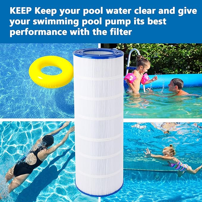 PAP200 Pool Filter Cartridge Compatible with CC200, Unicel C-9419, Clean & Clear 200, R173217, Filbur FC-0688, 59054400, Aladdin 29902, 200 sq.ft Filter Cartridge, 1 Pack
