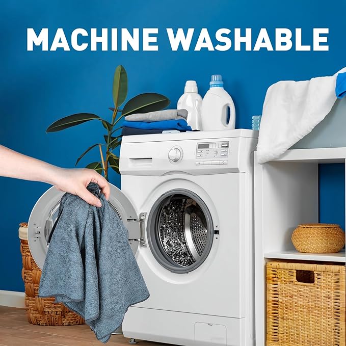 TEAWOO Gray Microfiber Cleaning Cloths Bulk Pack-400 Pack, Microfiber Towels Bulk, Towels for Cars, Cleaning Rags Gray (12x12 inches)