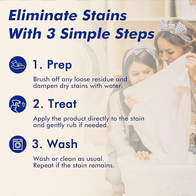 New England Stories Stain Remover Spray | Gentle Yet Effective for Baby Stains | Non-Toxic, Clean Ingredients, No Added Fragrance | Laundry Spot Cleaner for Clothes & Bedding (16 Fl Oz, Pack of 2)
