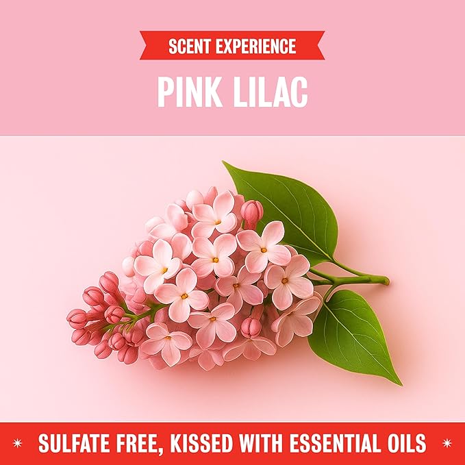 Rebel Green Natural All-Purpose Cleaning Spray - Plant-Derived Multi-Surface Cleaner with Essential Oils for Kitchen, Bath, Countertops and More - Pink Lilac Scent - 16 oz - 1 Pack