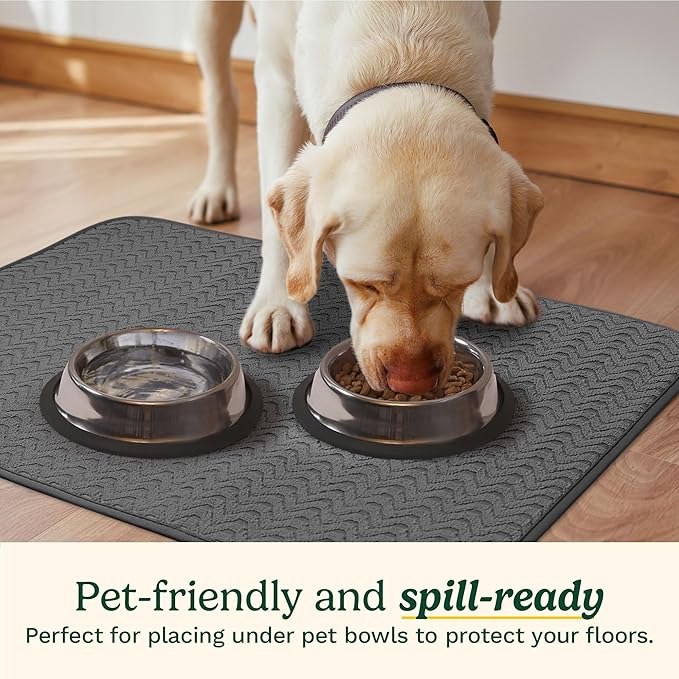 Cuisinart Dish Drying Mats for Kitchen Counter - (2) 18" x 24" Ultra Absorbent Dish Drying Mat XL - Foldable, Machine Washable, Fast Drying Dish Mat