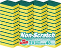 Mr. Scrub Sponges Kitchen Scrub Dish Sponge Scouring Pad, 48 Pack Cleaning Brush Scrubber Supplies for Soap, Dishwashing Dinnerware Sets Pan Pot Towels Cloth Rags Holder Glass Dishwasher Sink Bathroom
