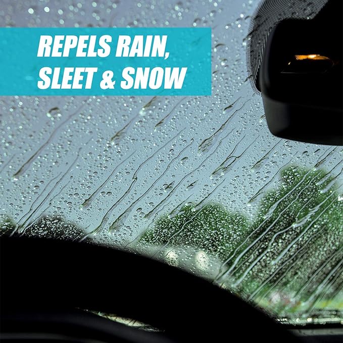 Invisible Glass 91184-6PK Clean & Repel – Aerosol Glass Cleaner and Rain Repellent, Cleans Exterior Windshields, Repels Rain, Sleet, Snow, Improves Wet Weather Driving Visibility – 19 oz (Pack of 6)