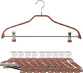 Mawa by Reston Lloyd Silhouette Series Non Slip Space Saving Hanger with Pant Clips, Style 40/FK,Set of 70, Copper