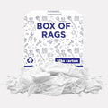 Premium White T-Shirt Cleaning Rags (5 lbs. Box) – White Cotton Rags for Cleaning, Staining, Painting, Oil, Grease & Dust Removal – Shop Rags Bulk for Multipurpose use