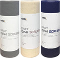 Jumuk Supplies Daily Dish Scrubber Sheet Non-Scratch Household Disposable Cleaning Sponges | Recyclable, Eco-Friendly & Perfect for Kitchen, Home Cleaning and Outdoor Use (3, Mix)