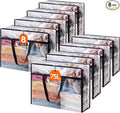 Lifewit 8 Pack Clear Clothes Storage Bags, 75L Large Plastic Blanket Storage, Vinyl Foldable Moving Bags with Zipper, Closet Organizers Containers for Comforter, Bedding, Duvet, Pillow