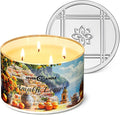 4EVER Scented Candles | 4-Wick 18oz Soy Wax Candle | Up to 50Hrs Clean Burn | Aromatherapy Candles for Home Scented | Gifts for Women & Mom, Amalfi Lemon
