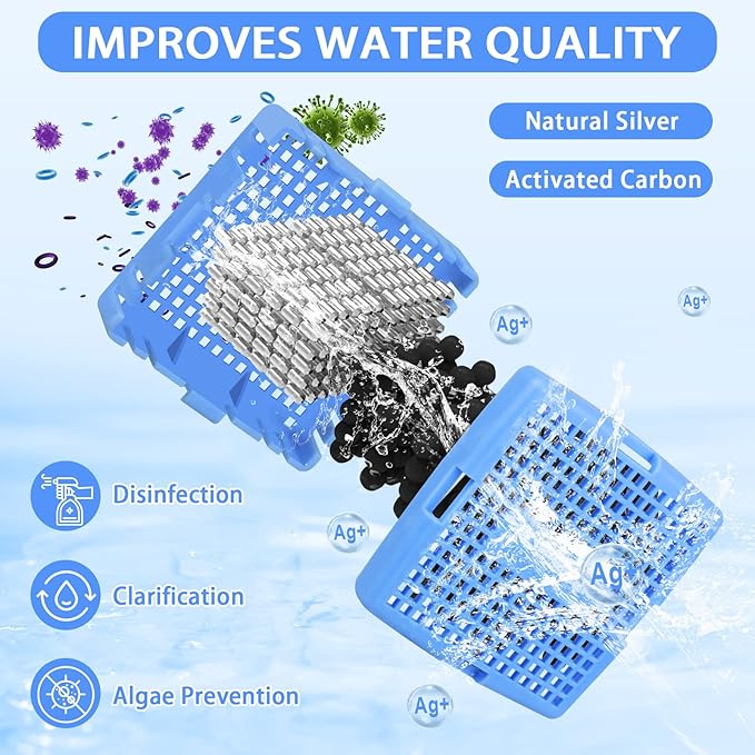 Hot Tub Mineral Sanitizer for Hot Tubs Filter, Spas Filter, Cleans and Clarifies Last for 4 Months Treats，1 Pack