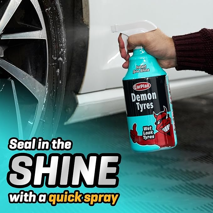 CarPlan Demon Tyres 169 fl Oz (5L) Refill Pack - Wet Look Tyres