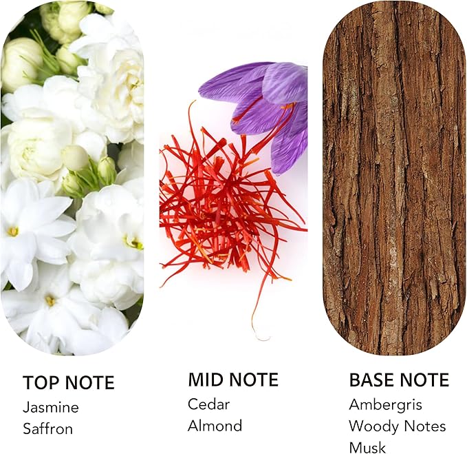 Luxury Hotel Scent Baccarat Diffuser Oil Waterless Essential Aromatherapy for Cold Air & Car Diffusers – Long Lasting Refill for Large Room & Home - Non Toxic,Signature Saffron Cedar(500ml/16.9Fl oz)