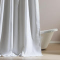 SLEEP ZONE Shower Curtain Liner, Waffle Shower Curtains for Bathroom, Heavy Duty Thick Fabric Shower Curtains - 285GSM Luxury Weighted Polyester Bath Curtain, 72" × 72" (Pure White)