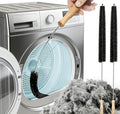 Dryer Vent Cleaner Kit 2 Pack - Household Cleaning Supplies 304 Stainless Steel Dryer Lint Brush Home Essentials for Lint Trap Dust Vacuum Brush