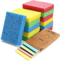 Vilphel 12 Counts Multipurpose Kitchen Sponges Pack Compostable Biodegradable Compressed Cellulose Sponges 18X Super Absorbent POP UP Eco Sponge for Household Use