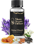 Dubai Desire Essential Oil Refill Luxury Hotel Inspired - Long Lasting Aroma for Home & Office Diffuser - 120 ml Fresh Blend of White Tea, Lily and Aloe Vera, Scent for Office Wellness Aromatherapy.