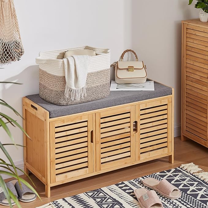 Storage Baskets for Organizing, Woven Baskets for Shelves, Rectangle Decorative Organizer for Storage Clothes, Toy, Books, Towels Nursery Bins 3 Pack (Gradient Yellow, 15.75"x11.8"x9.85")
