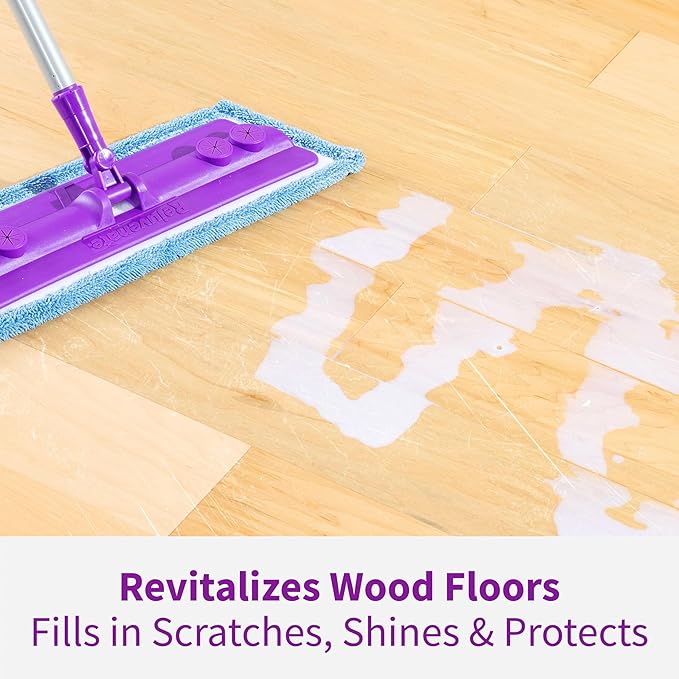 Rejuvenate Professional Wood Floor Restorer Fills Scratches, Shines And Protects Wood Flooring For A Matte Satin Shine, 32 Ounces