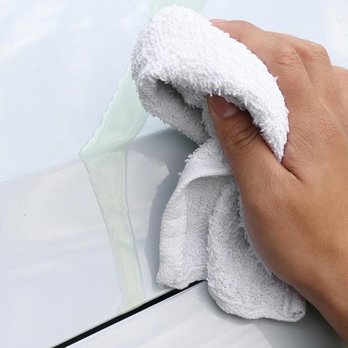 Arkwright TT60 Terry Cloth Towels for Cleaning - (Pallet of 7500) 100% Cotton Washable Heavy Duty Bar Mop, Absorbent & Quick Drying, Bag of Rags for Kitchen, Auto Shop, and Garage, 14 x 17 in, White