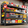 7000LBS Storage Shelves Heavy Duty, Metal Storage Shelves 4 Tier Units Adjustable Utility Rack Shelf, Heavy Duty Garage Racks Shelving for Basement, Industrial, Garage Shelving 70" W x 24" D x 70" H