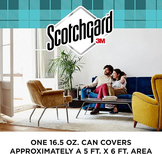 Scotchgard Rug & Carpet Cleaner, Fabric Cleaner Blocks Stains, Cleaning Sprays Make Cleanup Easier, Two 16.5 oz Cans