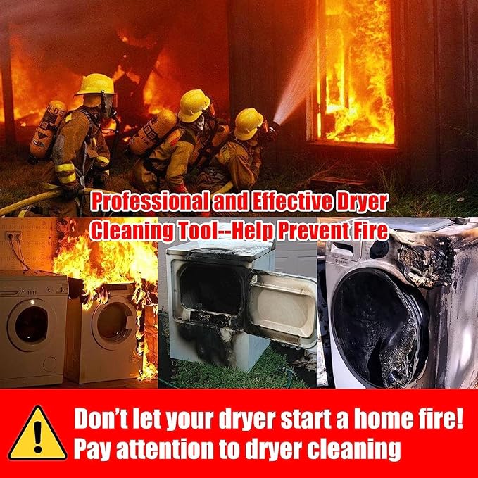 Sealegend 30 Feet Dryer Vent Cleaner Kit, Lint Remover, 2×Upgraded Flexible Quick-Snap Brush with Drill Attachment, Extends Up to 30 Feet for Easy Cleaning, Works with/Without a Power Drill